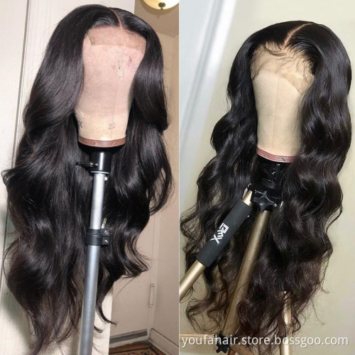 Cheap Raw Indian Hair Body Wave Swiss Lace Wig Bleached Knots,13x4 Lace Frontal Wig For Black Women,Human Hair Lace Front Wig
